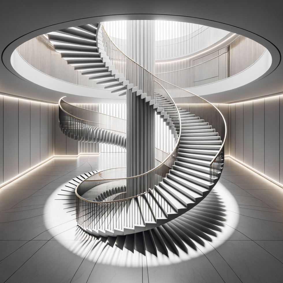 Prix Escalier Limon Central Quart Tournant - Sentis Productions
