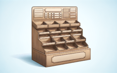 Présentoir De Comptoir En Carton
